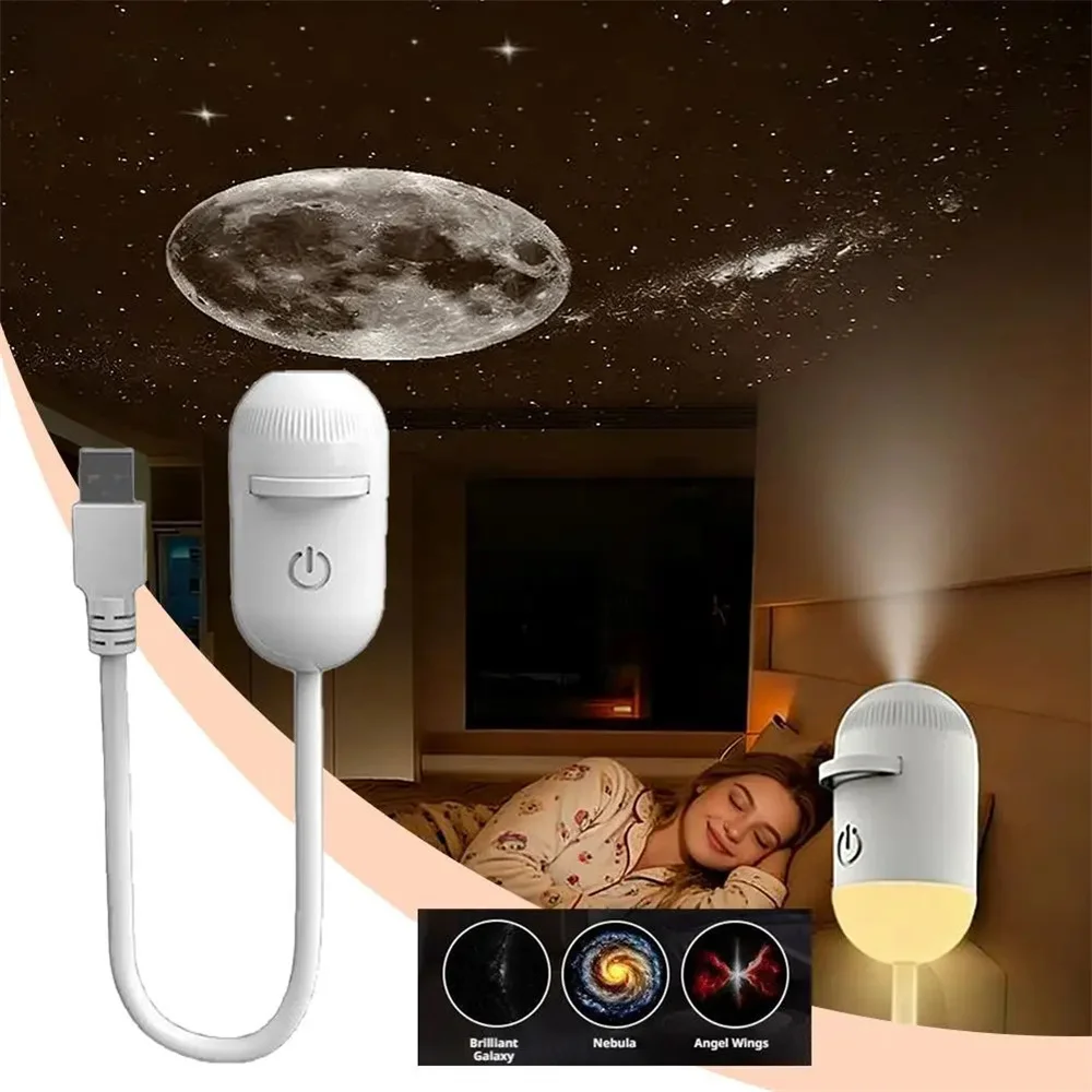 Galaxy-Sternenprojektor 2-In-1 – Mini-Sternenhimmel-Nachtlicht Mit Led-Ambientelicht Für Kinderzimmer, Partys, Schlafzimmer &Amp; Dekoration Galaxy-Sternenprojektor 2-In-1 – Mini-Sternenhimmel-Nachtlicht Mit Led-Ambientelicht Für Kinderzimmer, Partys, Schlafzimmer &Amp; Dekoration - Image 2