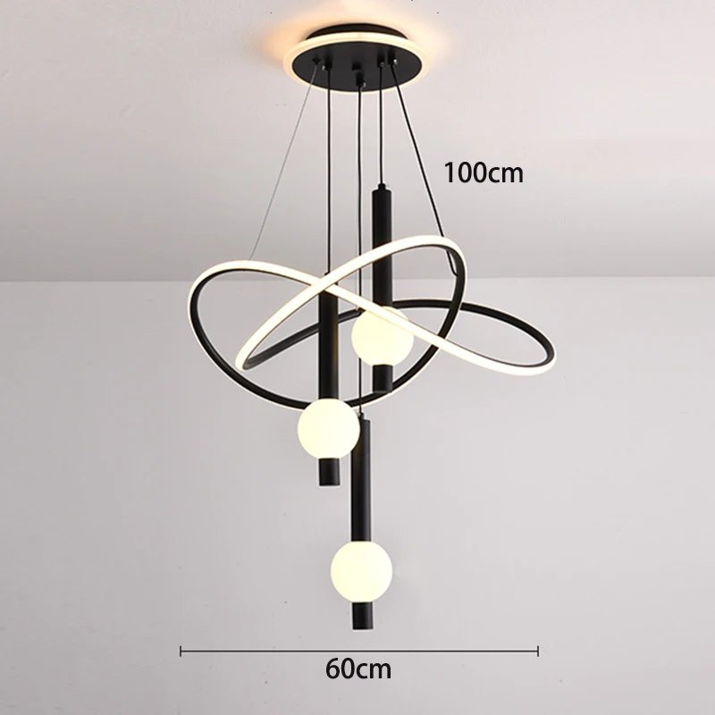 Moderne Led-Pendelleuchte, Kronleuchter Für Esszimmer, Wohnzimmer, Deckenleuchte, 3 Farben, Dimmbar, Innenbeleuchtung, Heimdekoration, Lampe Moderne Led-Pendelleuchte, Kronleuchter Für Esszimmer, Wohnzimmer, Deckenleuchte, 3 Farben, Dimmbar, Innenbeleuchtung, Heimdekoration, Lampe - Image 7