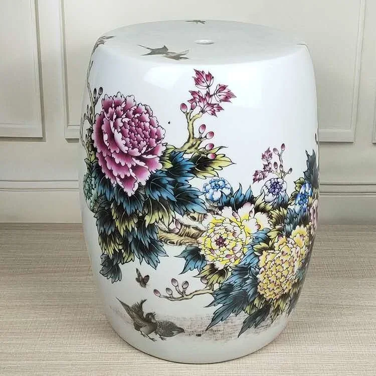 New Chinese Style Carved Pattern Ottoman Movable Living Room Accent Furniture Artistic Home Decor New Chinese Style Carved Pattern Ottoman Movable Living Room Accent Furniture Artistic Home Decor - Image 22