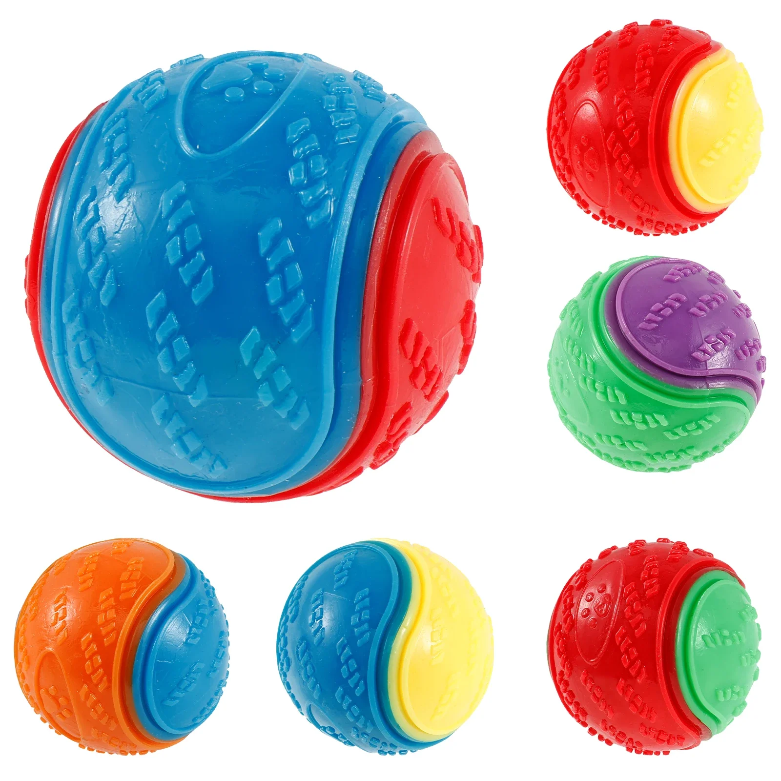 6 Stücke Quietschende Bälle Spielzeug Hunde Interaktives Spielzeug Tpr Hund Kauspielzeug Für Hund Haustier Zähne Reinigung Biss Widerstand Heimtierbedarf 6 Stücke Quietschende Bälle Spielzeug Hunde Interaktives Spielzeug Tpr Hund Kauspielzeug Für Hund Haustier Zähne Reinigung Biss Widerstand Heimtierbedarf - Image 5