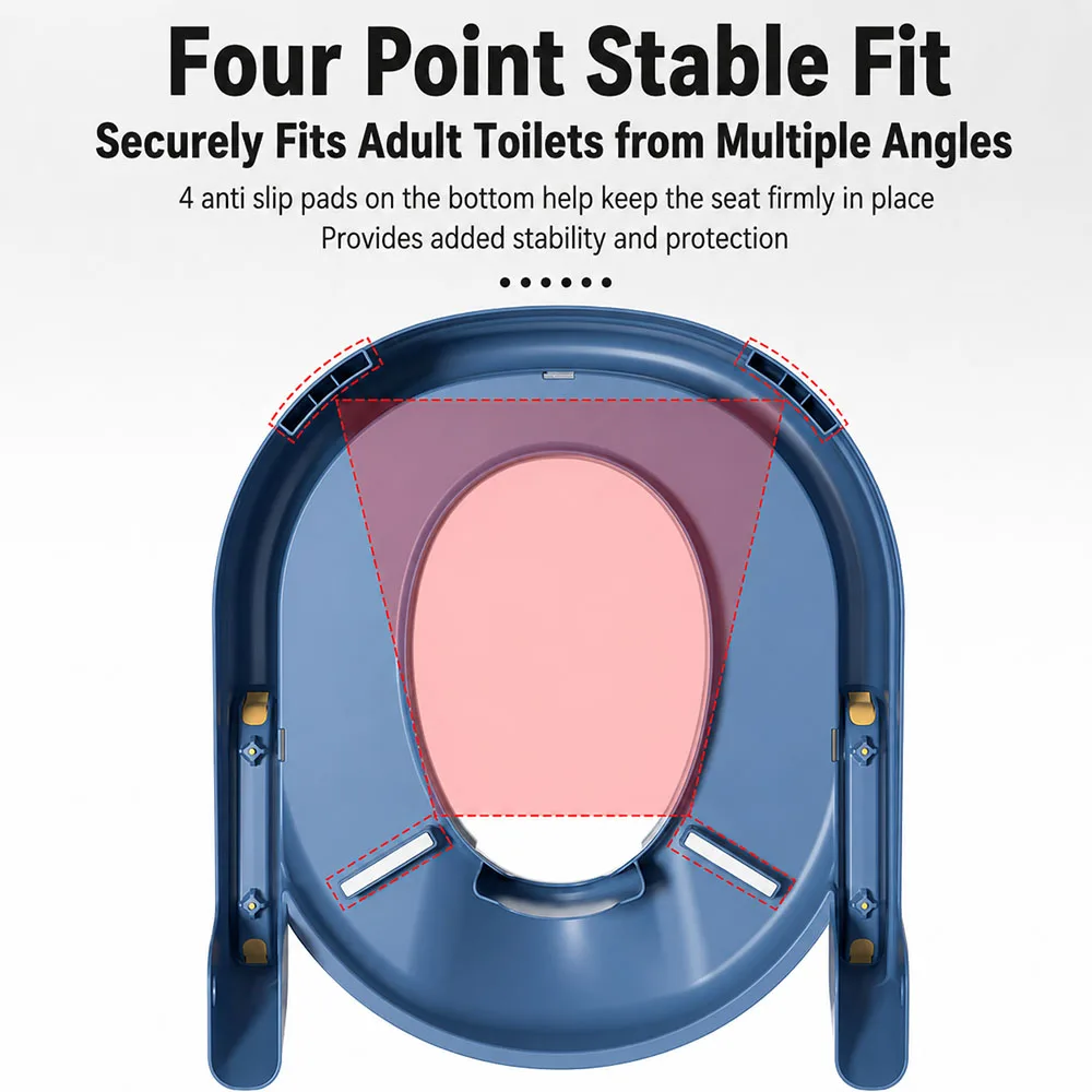 New Children'S Toilet Stepped Baby Boys And Girls Toilet Training Foldable Foot Stool Toilet Seat Ring Stepped Assisted Tool New Children'S Toilet Stepped Baby Boys And Girls Toilet Training Foldable Foot Stool Toilet Seat Ring Stepped Assisted Tool - Image 16
