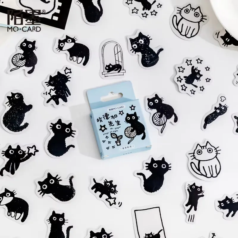 45 Katzen-Aufkleber Im Set – Niedliche Cartoon-Kätzchen Sticker Für Notizbücher, Fotoalben, Journals &Amp; Diy-Dekoration 45 Katzen-Aufkleber Im Set – Niedliche Cartoon-Kätzchen Sticker Für Notizbücher, Fotoalben, Journals &Amp; Diy-Dekoration - Image 8