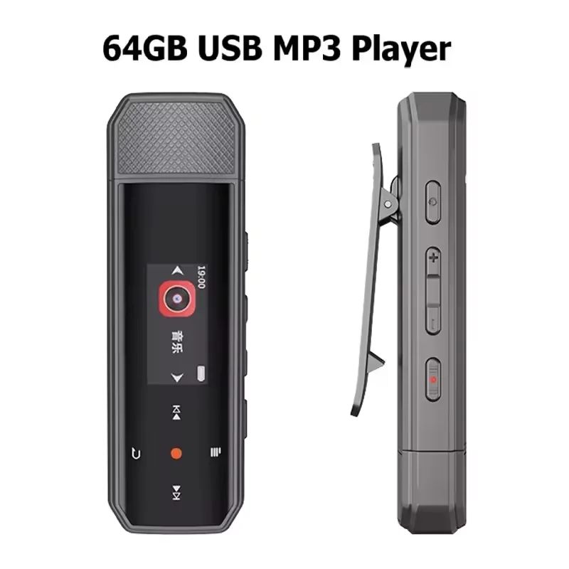 Ruizu Usb Mp3 Player Mini 64 Gb Touch Key Bluetooth 5.3 Sport Clip Musik Player Unterstützung Fm Radio Recorder E-Book Schrittzähler Ruizu Usb Mp3 Player Mini 64 Gb Touch Key Bluetooth 5.3 Sport Clip Musik Player Unterstützung Fm Radio Recorder E-Book Schrittzähler