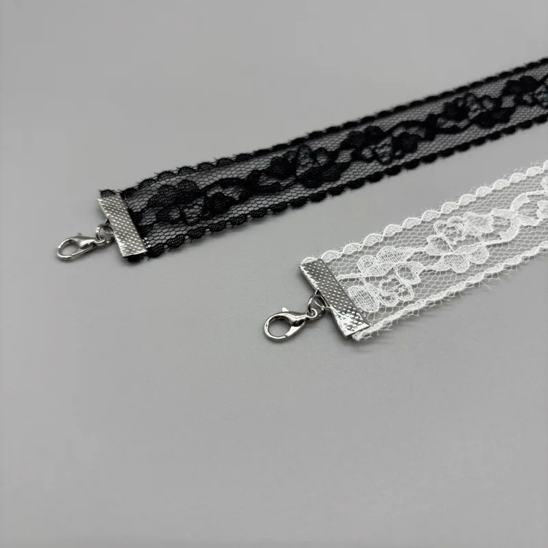 2026 New Black Sexy Lace Flower Necklace For Women Harajuku Gothic Short Choker Collar Necklace Party Female Neck Accessories 2026 New Black Sexy Lace Flower Necklace For Women Harajuku Gothic Short Choker Collar Necklace Party Female Neck Accessories - Image 5