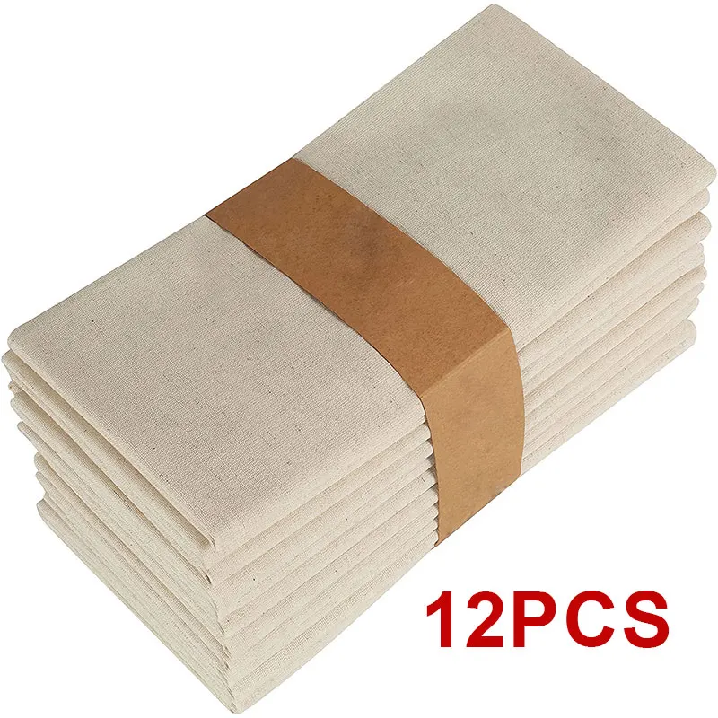 6/12 Stück 40 X 40 Cm Große Tischdeckenservietten, Langlebige, Verdickte Polyester-Pads, Wiederverwendbar Für Küche, Esszimmer, Feiertagsdekorationen 6/12 Stück 40 X 40 Cm Große Tischdeckenservietten, Langlebige, Verdickte Polyester-Pads, Wiederverwendbar Für Küche, Esszimmer, Feiertagsdekorationen - Image 3