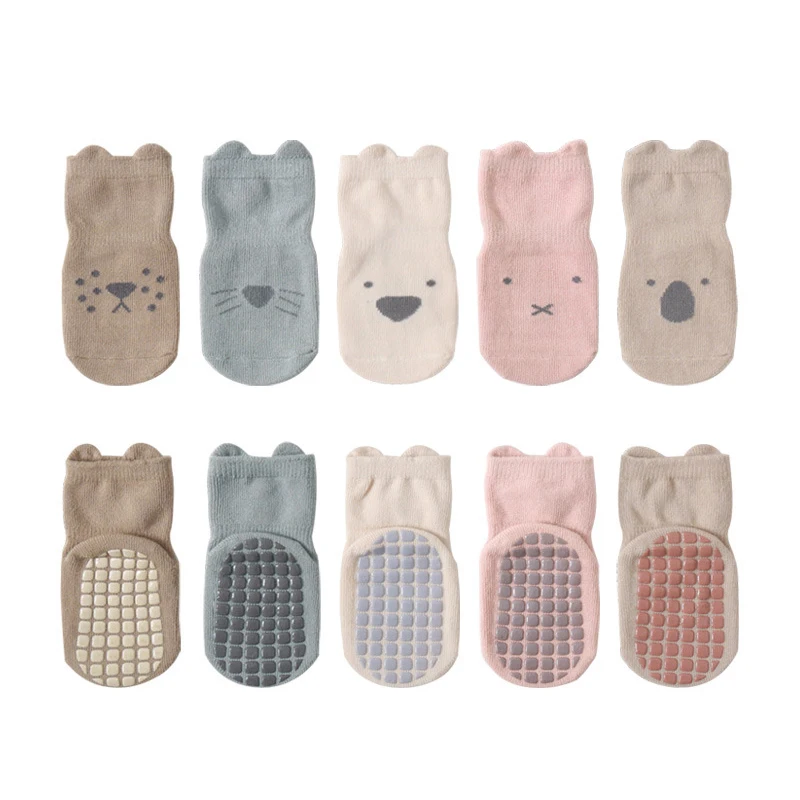 3 Pairs Cartoon Kids Infant Baby Anti-Slip Socks For Girls And Boys 4 Seasons Cotton Unisex Playground Floor Stockings 3 Pairs Cartoon Kids Infant Baby Anti-Slip Socks For Girls And Boys 4 Seasons Cotton Unisex Playground Floor Stockings - Image 3