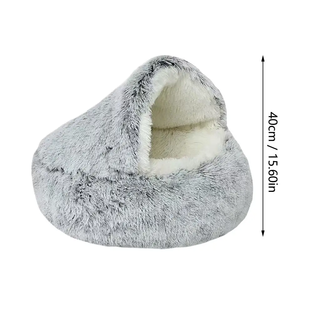 Winter Plush Pet Cat Bed Round Cat Cushion Cat House Warm Cats Basket Pet Sleep Bag Kitten Nest Kennel For Pet Dog Cats Winter Plush Pet Cat Bed Round Cat Cushion Cat House Warm Cats Basket Pet Sleep Bag Kitten Nest Kennel For Pet Dog Cats - Image 6