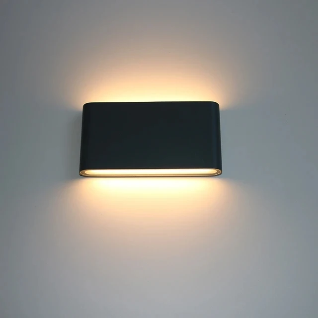 Moderne Wasserdichte 12W Led-Wandleuchte Für Den Außenbereich, Ip65, Aluminium, Nach Oben Und Unten, Wandleuchte, Garten, Veranda, Wandleuchte, Dekoration, Licht 110V, 220V Moderne Wasserdichte 12W Led-Wandleuchte Für Den Außenbereich, Ip65, Aluminium, Nach Oben Und Unten, Wandleuchte, Garten, Veranda, Wandleuchte, Dekoration, Licht 110V, 220V - Image 2