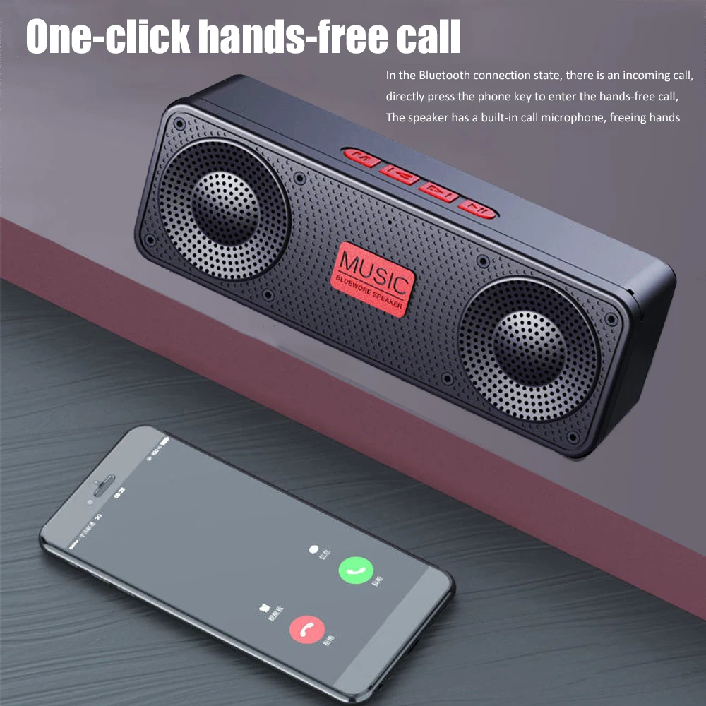 Tragbarer Tws-Lautsprecher Mit Bluetooth 5.0, Fm-Radio, Mp3, Tf-Karte, Usb, Aux &Amp; Freisprechfunktion – Mini-Musikplayer Für Unterwegs Tragbarer Tws-Lautsprecher Mit Bluetooth 5.0, Fm-Radio, Mp3, Tf-Karte, Usb, Aux &Amp; Freisprechfunktion – Mini-Musikplayer Für Unterwegs - Image 4