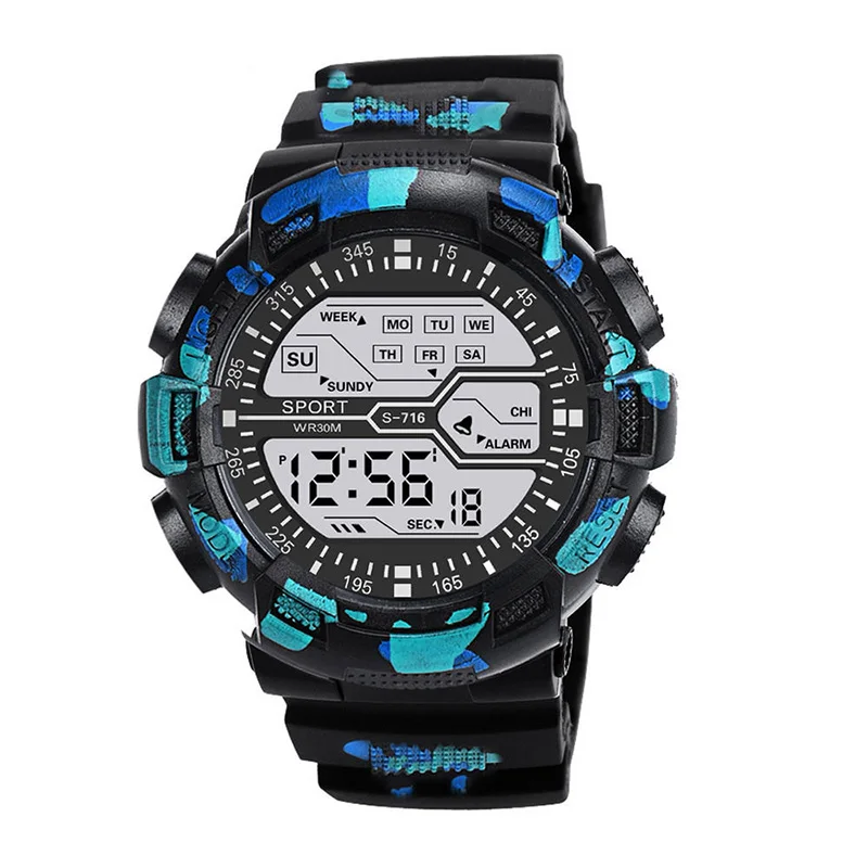 Outdoor Sport Männer Uhr Multifunktions Großen Bildschirm Led Elektronische Wasserdichte Leucht Militär Digitale Armbanduhren Reloj Hombre Outdoor Sport Männer Uhr Multifunktions Großen Bildschirm Led Elektronische Wasserdichte Leucht Militär Digitale Armbanduhren Reloj Hombre - Image 12
