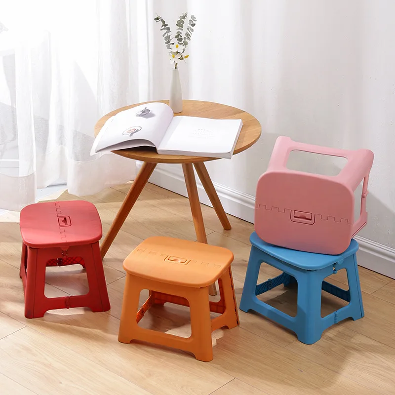 Japanese-Style Portable Household Folding Stool Kids Child Plastic Stool Outdoor Camping Fishing Stool Japanese-Style Portable Household Folding Stool Kids Child Plastic Stool Outdoor Camping Fishing Stool - Image 2