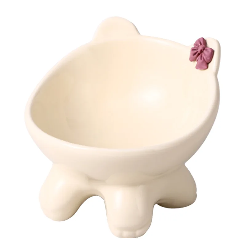 Ceramic Tilted Cat Food Bowl Elevated Cat Bowl Ergonomic Cat Food Dish Anti Vomiting Raised Cat Food Bowl Non Slip For Cats Dog Ceramic Tilted Cat Food Bowl Elevated Cat Bowl Ergonomic Cat Food Dish Anti Vomiting Raised Cat Food Bowl Non Slip For Cats Dog - Image 4