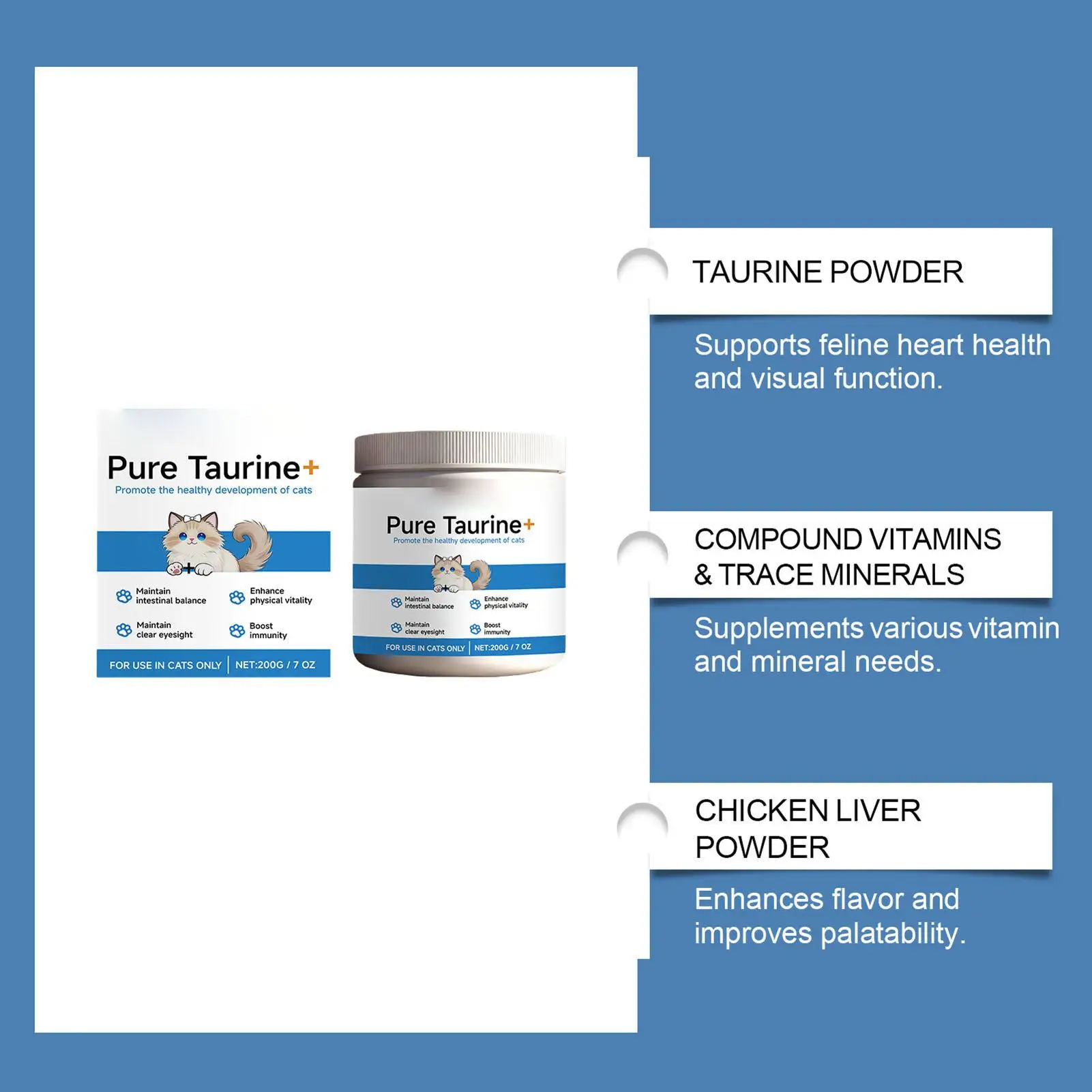 Pet Supplements 200G Daily Nutrition Cats Wet Or Dry Food Supplements For Small Medium Large Breeds Animals Home Travel Shelter Pet Supplements 200G Daily Nutrition Cats Wet Or Dry Food Supplements For Small Medium Large Breeds Animals Home Travel Shelter - Image 15