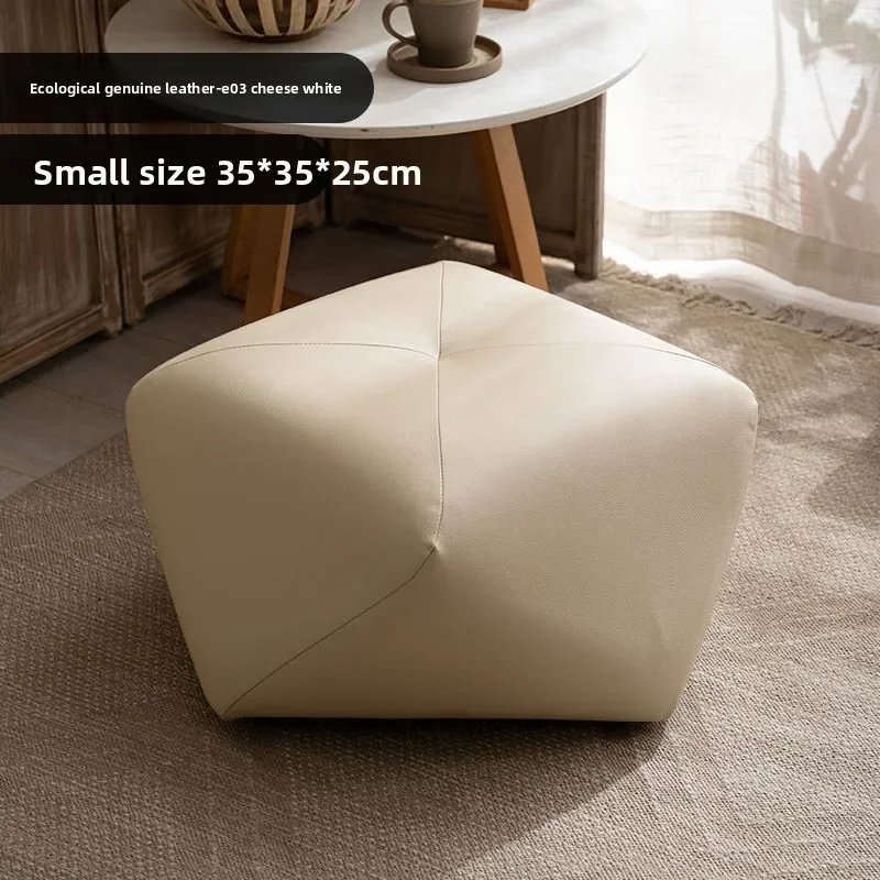 Solid Wood Octagonal Stool For Home Use, Shoe Changing Sofa, Footrest, Low Stool, Makeup Seat, Pedestal Solid Wood Octagonal Stool For Home Use, Shoe Changing Sofa, Footrest, Low Stool, Makeup Seat, Pedestal - Image 12