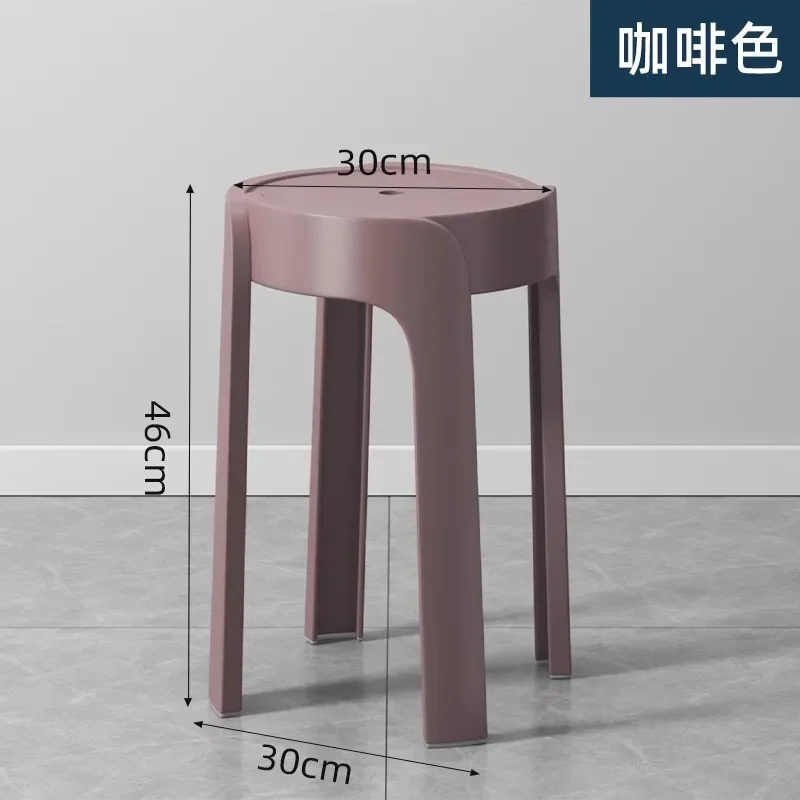 Luxury Household Foot Stool Plastic Fashion Designer Entryway Bench Stool Adults Creative Leisure Tabouret Unique Furniture Luxury Household Foot Stool Plastic Fashion Designer Entryway Bench Stool Adults Creative Leisure Tabouret Unique Furniture - Image 4
