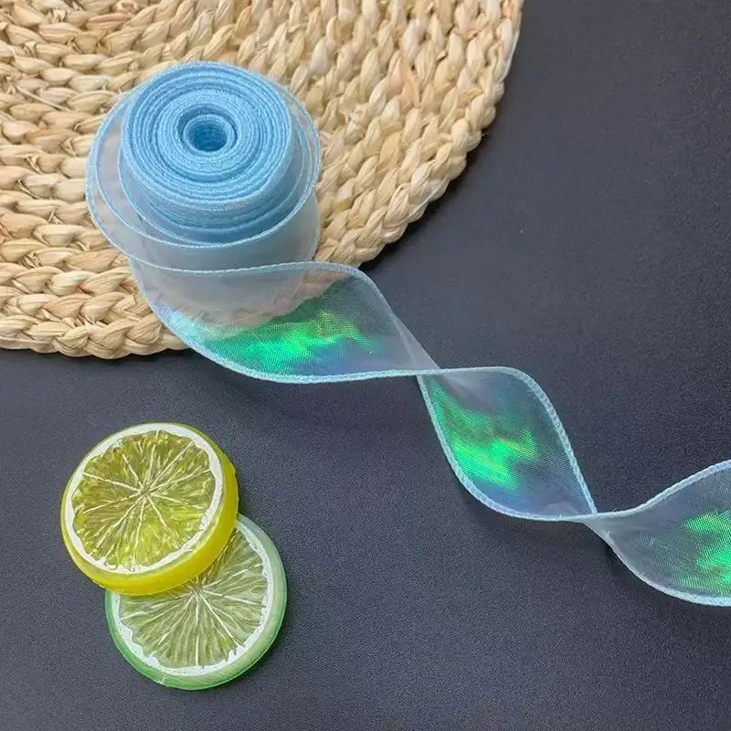 40Mm 10 Yards Fischschwanz-Organzaband, Reflektierendes, Irisierendes Band Mit Gewelltem Rand Für Geschenkverpackungen, Diy-Schleifen, Blumensträuße, Voile-Bänder 40Mm 10 Yards Fischschwanz-Organzaband, Reflektierendes, Irisierendes Band Mit Gewelltem Rand Für Geschenkverpackungen, Diy-Schleifen, Blumensträuße, Voile-Bänder - Image 28