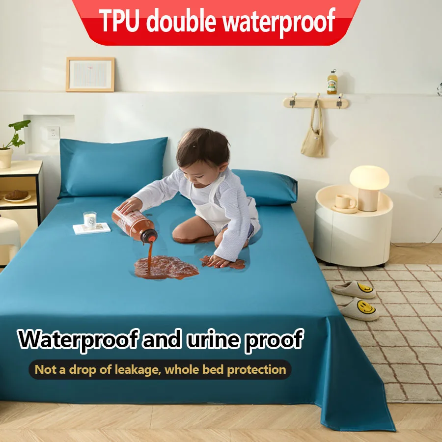 Kdjeikz Wasserdichtes, Mattiertes, Übergroßes Bettlaken Zur Inkontinenzprävention, Harnpolster, Tagesdecke, Staubdicht, Waschbar, Ohne Kissen Kdjeikz Wasserdichtes, Mattiertes, Übergroßes Bettlaken Zur Inkontinenzprävention, Harnpolster, Tagesdecke, Staubdicht, Waschbar, Ohne Kissen - Image 2