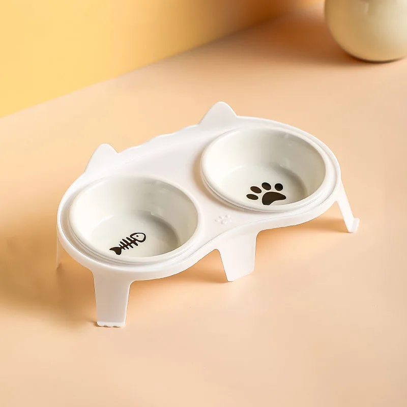 Ceramic Cat Bowl Double Bowl - Elevated Slanted Pet Food Water Bowls, High-Quality Kitten Feeding Drinking Bowls, Pet Supplies Ceramic Cat Bowl Double Bowl - Elevated Slanted Pet Food Water Bowls, High-Quality Kitten Feeding Drinking Bowls, Pet Supplies - Image 9
