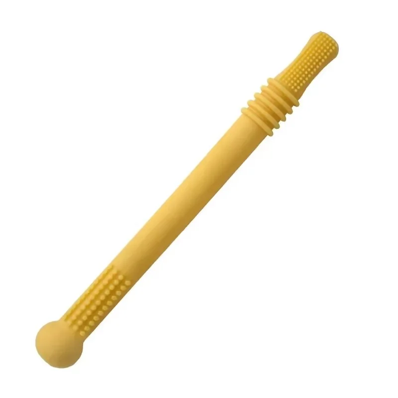 Baby Chewable Safe Toy Silicone Molar Straw Baby Teether Baby Teething Toys Molar Silicone Handle Baby Safety Toy Baby Chewable Safe Toy Silicone Molar Straw Baby Teether Baby Teething Toys Molar Silicone Handle Baby Safety Toy - Image 7