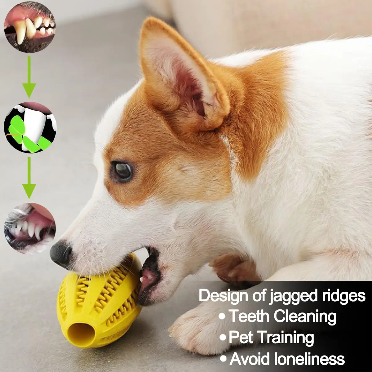 Haustier Hund Kauen Spielzeug Zähne Reinigung Snack Ball Haustier Hund Spielzeug Ball Natürliche Gummi Super Robuste Interaktive Bouncy Pet Liefert Haustier Hund Kauen Spielzeug Zähne Reinigung Snack Ball Haustier Hund Spielzeug Ball Natürliche Gummi Super Robuste Interaktive Bouncy Pet Liefert - Image 3