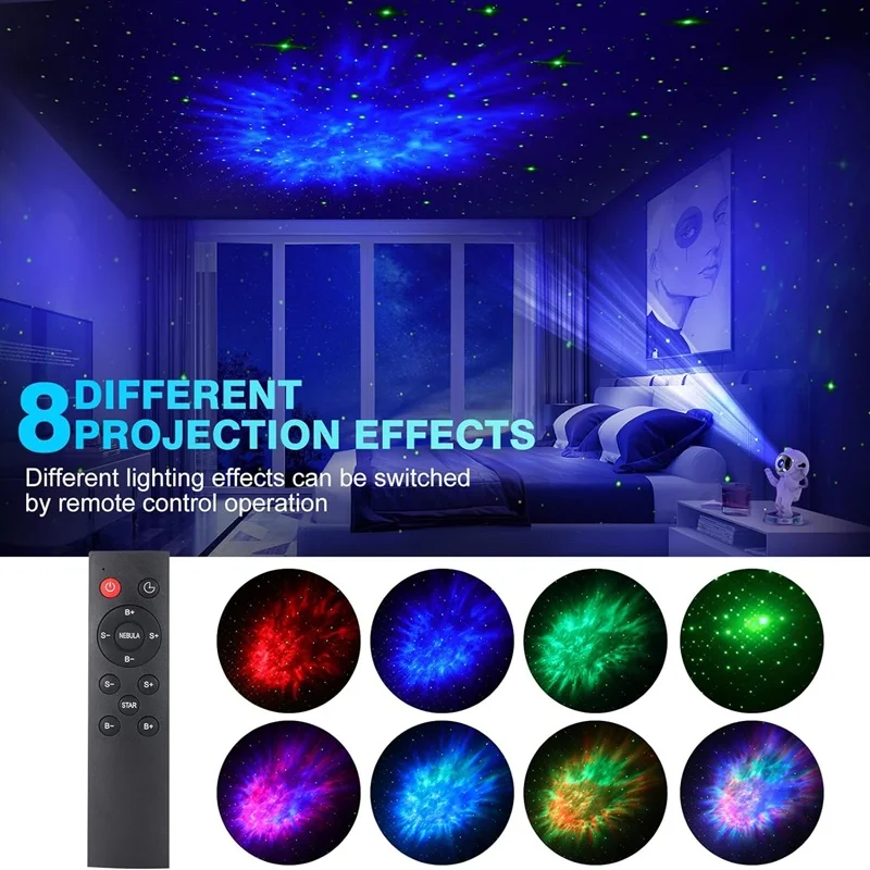 Galaxy Sternenprojektor Astronaut – Sternenhimmel-Nachtlicht Für Schlafzimmer &Amp; Zuhause, Dekorative Lampe Und Geschenkidee Galaxy Sternenprojektor Astronaut – Sternenhimmel-Nachtlicht Für Schlafzimmer &Amp; Zuhause, Dekorative Lampe Und Geschenkidee - Image 5