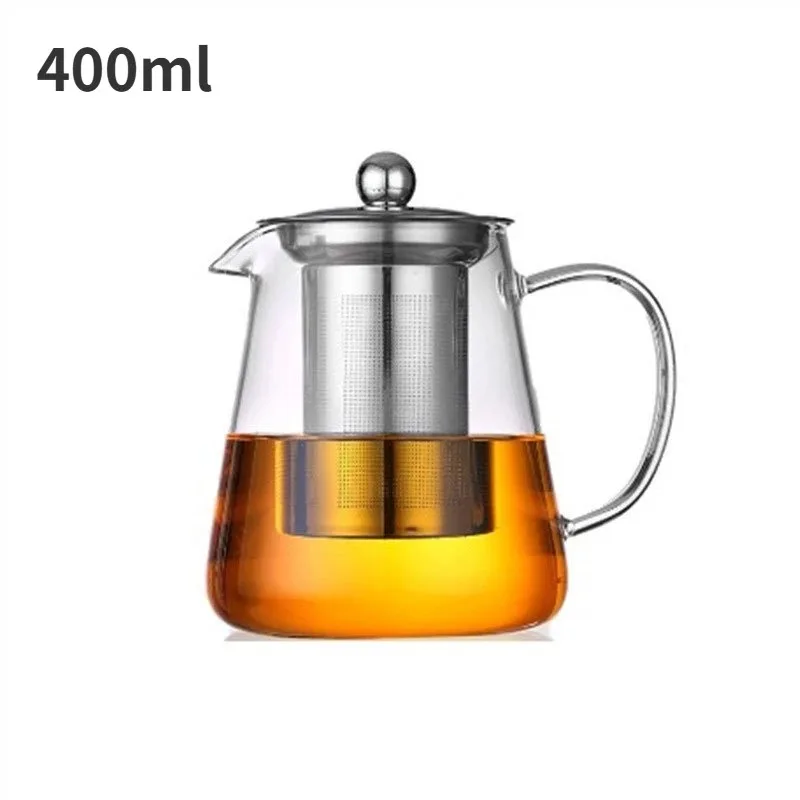 1Pc Glas Teekanne Hitzebeständige Borosilikat Klar Tee Wasserkocher Mit Abnehmbare Edelstahl Infuser Wasserkocher Kung Fu Teegeschirr Set 1Pc Glas Teekanne Hitzebeständige Borosilikat Klar Tee Wasserkocher Mit Abnehmbare Edelstahl Infuser Wasserkocher Kung Fu Teegeschirr Set - Image 3