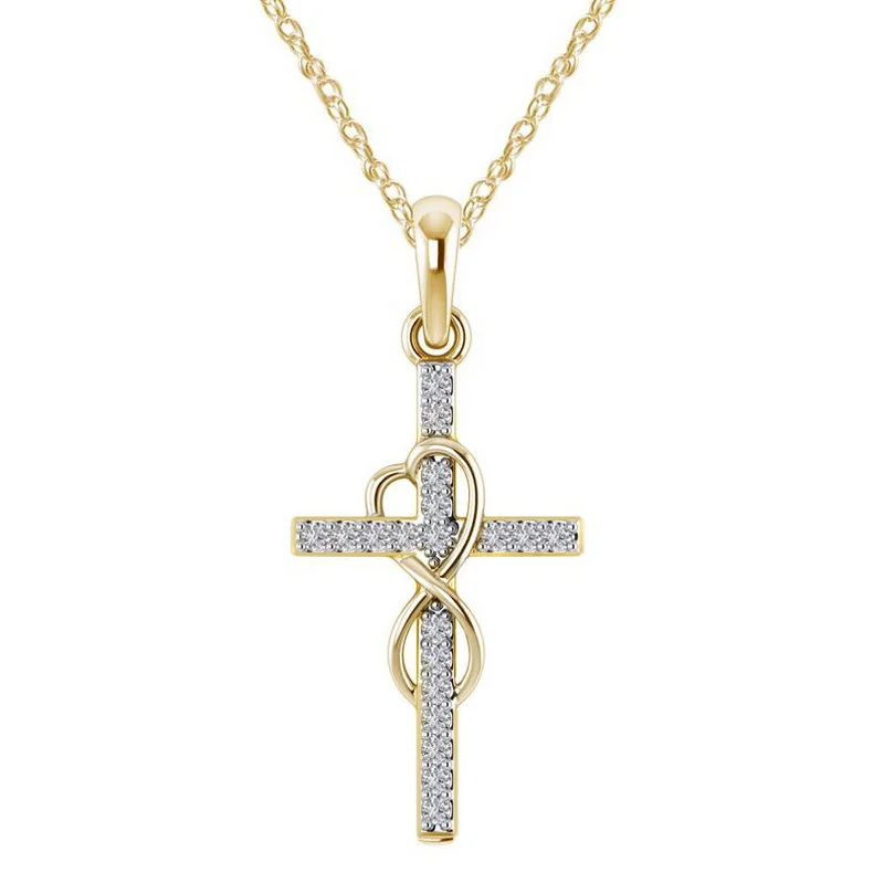 Exquisite Funkelnde Kristall Kreuz Anhänger Halskette Damen Luxus Zirkon Dünne Kette Halskette Für Frauen Mode Party Schmuck Geschenk Exquisite Funkelnde Kristall Kreuz Anhänger Halskette Damen Luxus Zirkon Dünne Kette Halskette Für Frauen Mode Party Schmuck Geschenk – Bild 5