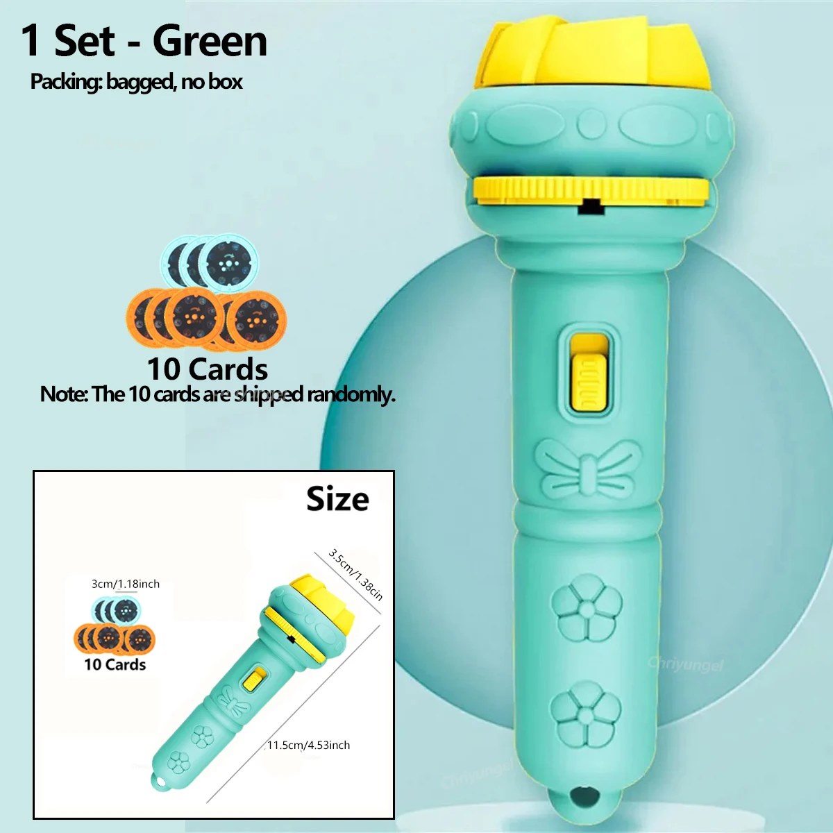 10 Cards Cartoon Projection Flashlight 80 Patterns Creative Children Flashlight Toy Projector Baby Toys Bedtime Story Book Toy 10 Cards Cartoon Projection Flashlight 80 Patterns Creative Children Flashlight Toy Projector Baby Toys Bedtime Story Book Toy - Image 9