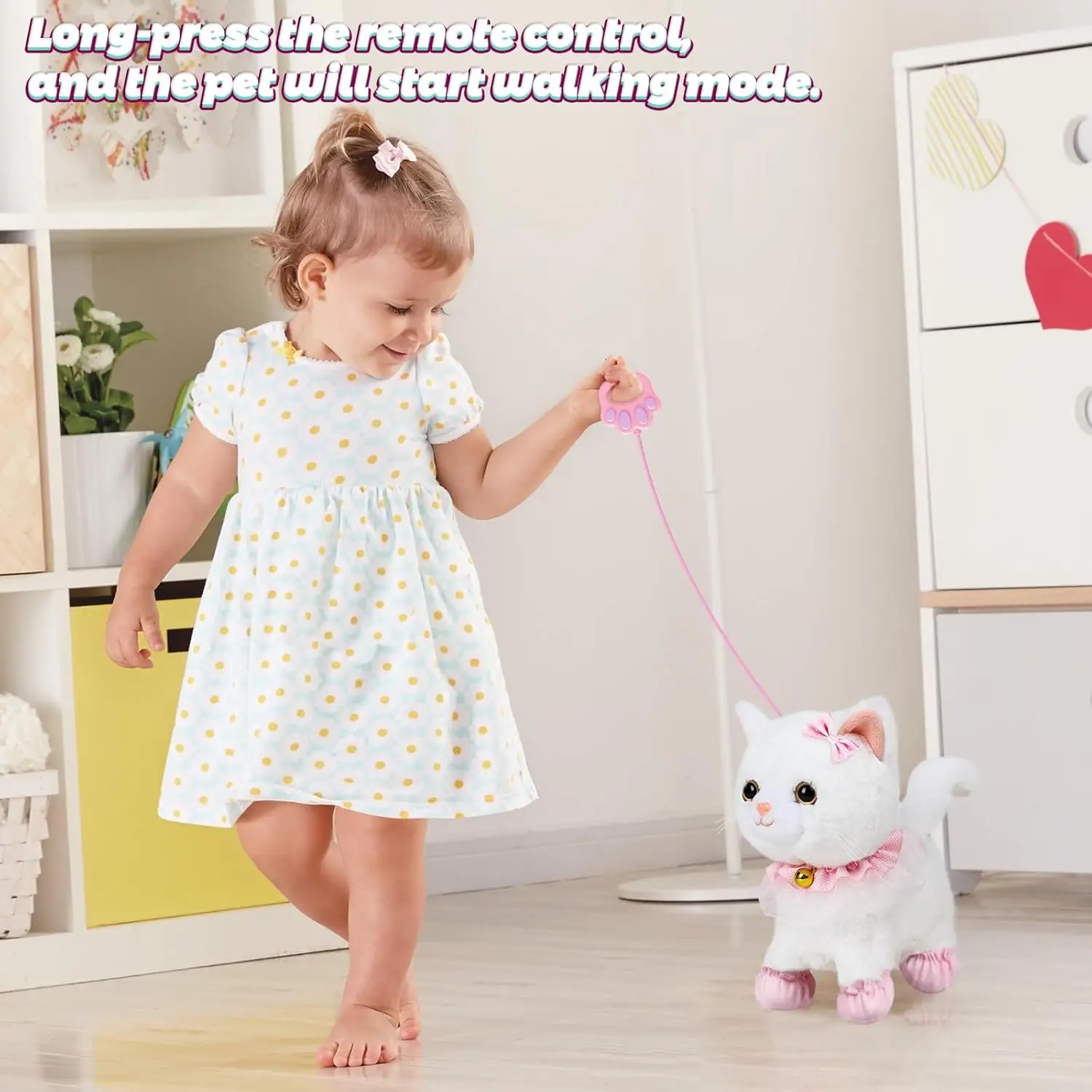 Interaktive Lebensechte Laufende Spielzeugkatze Für Kinder, Berührungs- Und Sprachgesteuerte Fernbedienung Mit Leine, Schwanzwedelnd, Geburtstags- Und Weihnachtsgeschenk Interaktive Lebensechte Laufende Spielzeugkatze Für Kinder, Berührungs- Und Sprachgesteuerte Fernbedienung Mit Leine, Schwanzwedelnd, Geburtstags- Und Weihnachtsgeschenk - Image 5