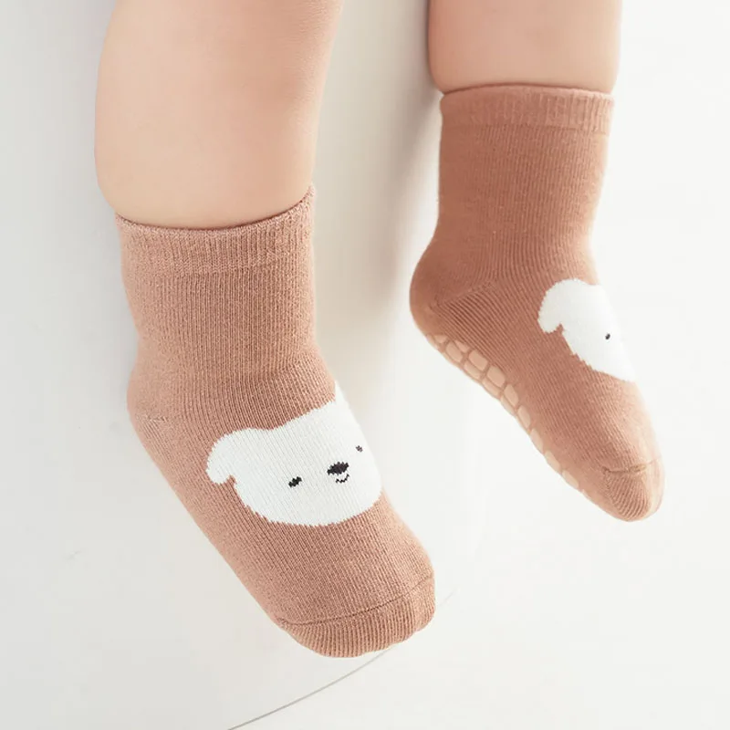 6 Pairs Kids Non-Slip Socks Cute Cartoon Fox And Bear Pattern Childrens Boys Girls Floor Socks Comfortable For Toddler 6 Pairs Kids Non-Slip Socks Cute Cartoon Fox And Bear Pattern Childrens Boys Girls Floor Socks Comfortable For Toddler - Image 2