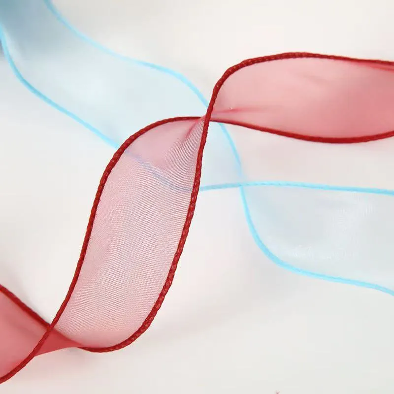 40Mm 10 Yards Fischschwanz-Organzaband, Reflektierendes, Irisierendes Band Mit Gewelltem Rand Für Geschenkverpackungen, Diy-Schleifen, Blumensträuße, Voile-Bänder 40Mm 10 Yards Fischschwanz-Organzaband, Reflektierendes, Irisierendes Band Mit Gewelltem Rand Für Geschenkverpackungen, Diy-Schleifen, Blumensträuße, Voile-Bänder - Image 6