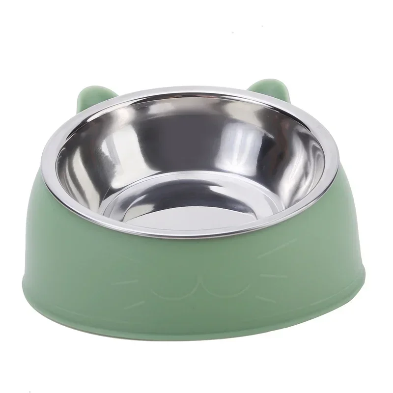 Edelstahl-Katzenfutternapf Mit Rutschfester Basis Niedliches Katzenohren-Design Erhöhter Futter- Und Wassernapf Für Hund Kätzchen Welpen Sicher Langlebig Edelstahl-Katzenfutternapf Mit Rutschfester Basis Niedliches Katzenohren-Design Erhöhter Futter- Und Wassernapf Für Hund Kätzchen Welpen Sicher Langlebig - Image 10