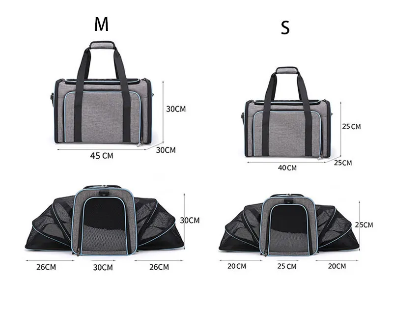 Pet Carriers Bag Portable Breathable Foldable Bag Cat Dog Carrier Bags Outgoing Outdoor Travel Pets Cats Handbag Safety Zippers Pet Carriers Bag Portable Breathable Foldable Bag Cat Dog Carrier Bags Outgoing Outdoor Travel Pets Cats Handbag Safety Zippers - Image 13