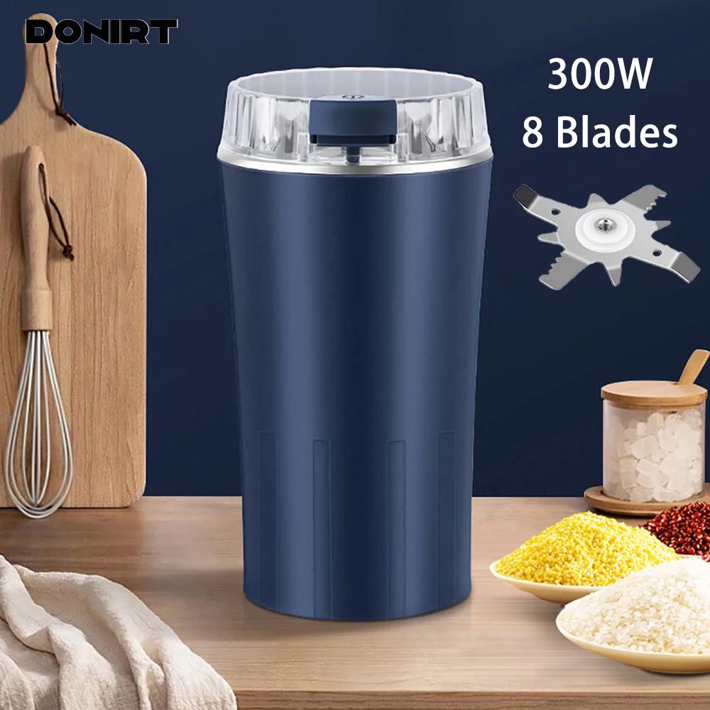 110 V/220 V Elektrische Getreidemühle 8 Klingen Kaffeebohnen Mühlen 300 W Edelstahl Muttern Bohnen Getreidemühle Kräuter Schleifmaschine 110 V/220 V Elektrische Getreidemühle 8 Klingen Kaffeebohnen Mühlen 300 W Edelstahl Muttern Bohnen Getreidemühle Kräuter Schleifmaschine