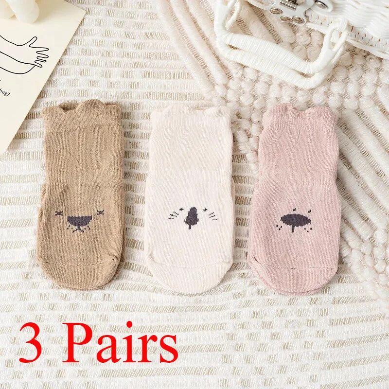 3 Pairs Cartoon Kids Infant Baby Anti-Slip Socks For Girls And Boys 4 Seasons Cotton Unisex Playground Floor Stockings 3 Pairs Cartoon Kids Infant Baby Anti-Slip Socks For Girls And Boys 4 Seasons Cotton Unisex Playground Floor Stockings - Image 6
