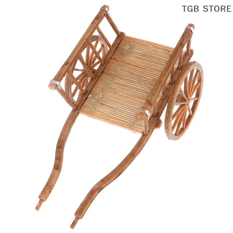 Dollhouse Miniature Simulation Assembled Cart Model Diy Accessories Garden Furniture Toys Dollhouse Miniature Simulation Assembled Cart Model Diy Accessories Garden Furniture Toys - Image 2