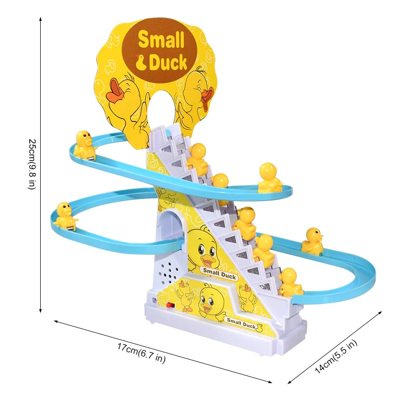 Climbing Stairs Track Toys Electric Duck Diy Rail Racing Track Roller Coaster Toys Set Light Music Educational Toy For Kids Gift Climbing Stairs Track Toys Electric Duck Diy Rail Racing Track Roller Coaster Toys Set Light Music Educational Toy For Kids Gift - Image 6
