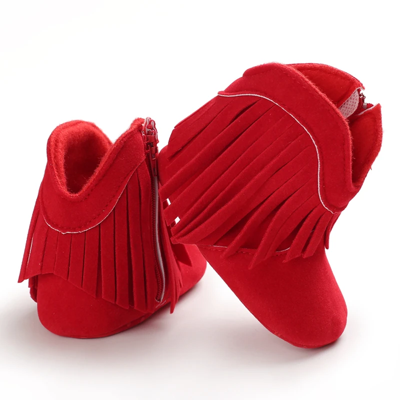 Toddler Footwear Boots Newborns Prewalkers For Unisex Baby Boys Girls Winter Keep Warm Moccasins Tassel Footwear Shoes 0-18M Toddler Footwear Boots Newborns Prewalkers For Unisex Baby Boys Girls Winter Keep Warm Moccasins Tassel Footwear Shoes 0-18M - Image 9
