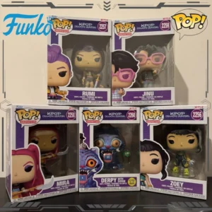 Funko Pop Original K-Pop Demon Hunters Rumi Zoey Mirai Jinu Derpy Actionfigur Spielzeug für Jungen Mädchen Geschenk Sammlermodell
