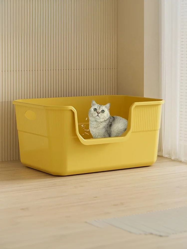 ♥Extra Large Cat Litter Box;Semi-Enclosed &Amp; Open Design, Anti-Splash Cat Toilet With High Sides ♥Extra Large Cat Litter Box;Semi-Enclosed &Amp; Open Design, Anti-Splash Cat Toilet With High Sides - Image 19