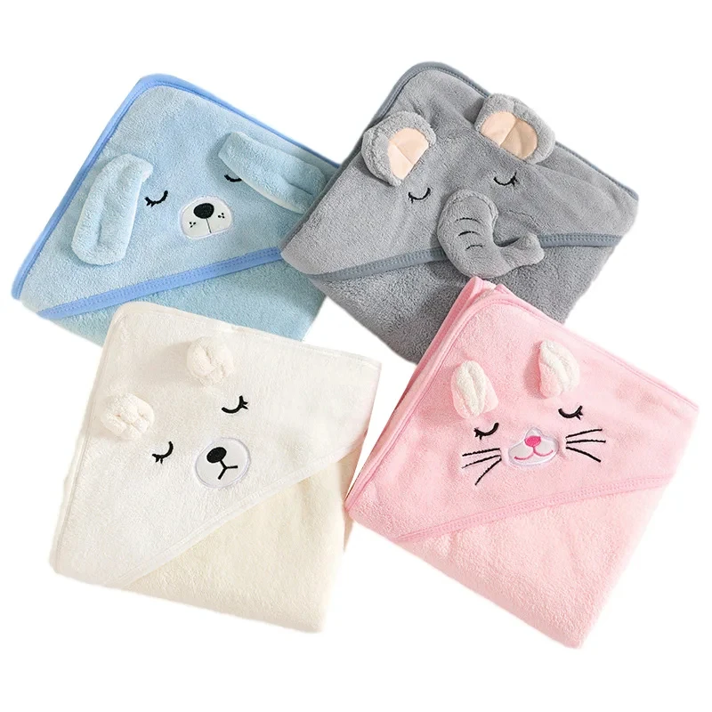1 Baby Bath Towel Cap Animal Bath Towel Baby Blanket Bathroom Supplies 1 Baby Bath Towel Cap Animal Bath Towel Baby Blanket Bathroom Supplies