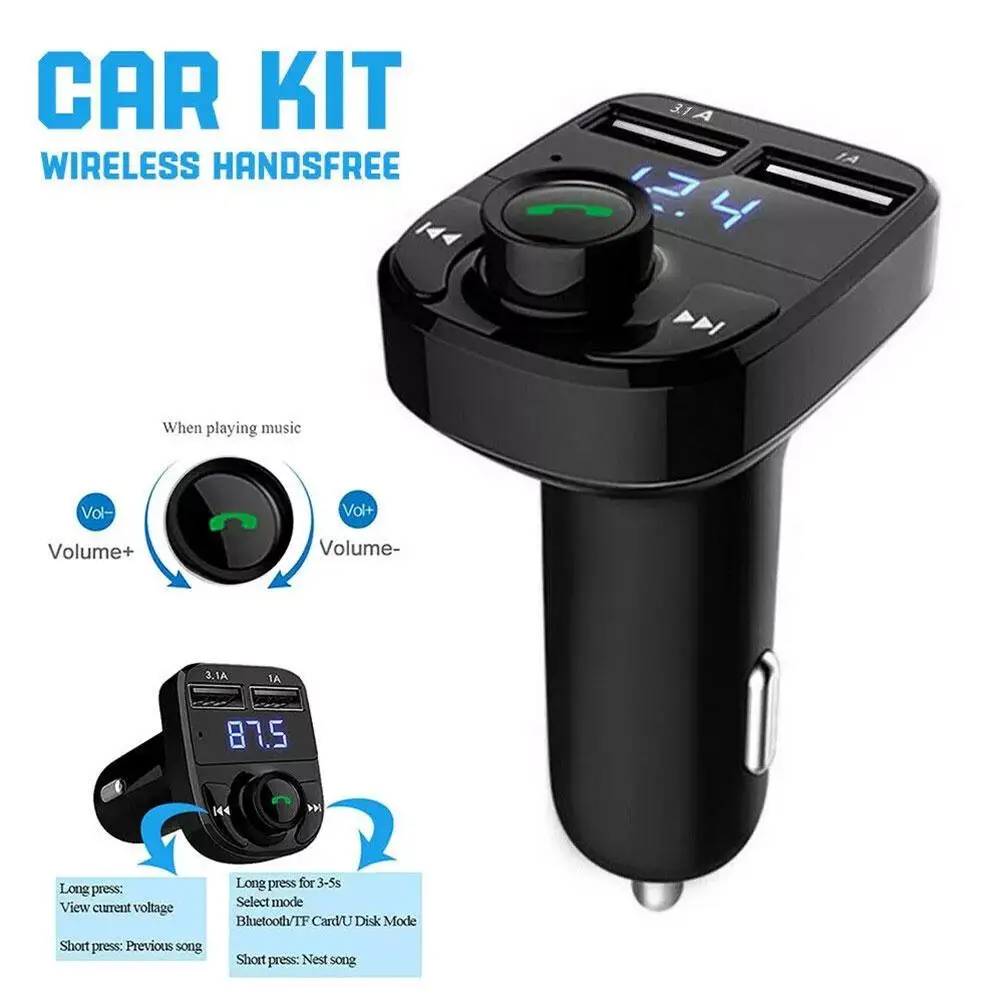 Bluetooth Fm Transmitter &Amp; Mp3-Player – Kabelloser Auto-Adapter Mit Freisprechfunktion, Dual-Usb-Ladeanschlüssen Und Musikstreaming Bluetooth Fm Transmitter &Amp; Mp3-Player – Kabelloser Auto-Adapter Mit Freisprechfunktion, Dual-Usb-Ladeanschlüssen Und Musikstreaming - Image 6