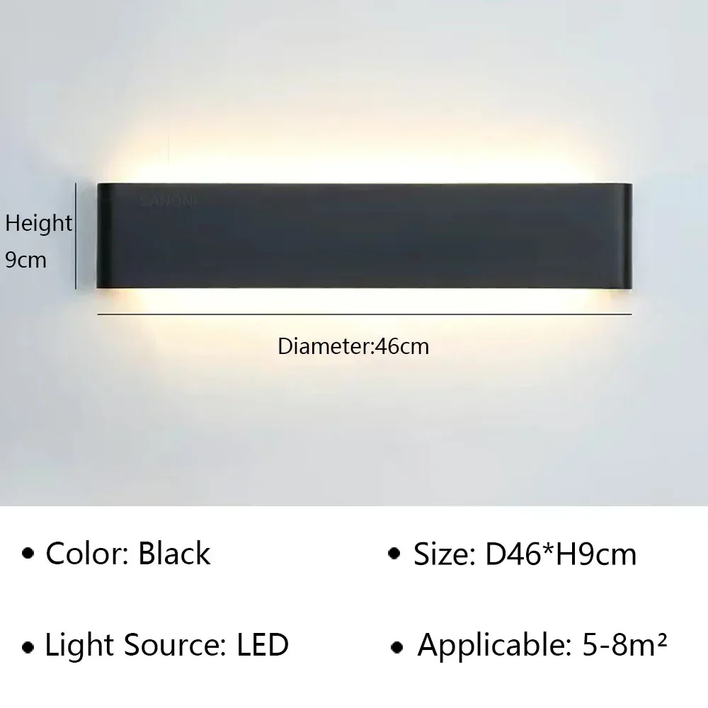 Moderne Led-Wandleuchte Für Nachttisch, Wohnzimmer, Treppen, Gang, Badezimmer, Heimdekoration, Wandleuchte, Innenbeleuchtung, Glanz Moderne Led-Wandleuchte Für Nachttisch, Wohnzimmer, Treppen, Gang, Badezimmer, Heimdekoration, Wandleuchte, Innenbeleuchtung, Glanz - Image 20