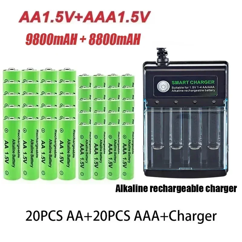 Original Akku 1,5 V Aa 9800 Mah + Aaa 8800 Mah + Ladegerät Für Computer Uhr Radio Video Spiel Digital Kamera Aa Aaa Original Akku 1,5 V Aa 9800 Mah + Aaa 8800 Mah + Ladegerät Für Computer Uhr Radio Video Spiel Digital Kamera Aa Aaa - Image 3