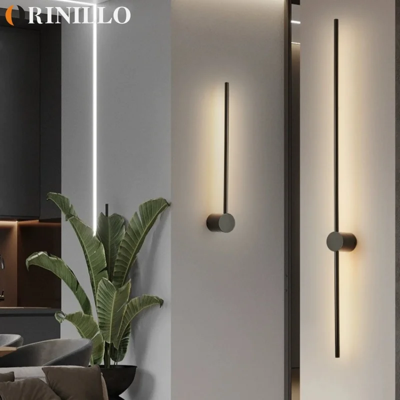 Moderne Minimalistische Led Rotierende Wandleuchte Innen Lange Wandlampe Wohnzimmer Schlafzimmer Hintergrund-Wandleuchte Moderne Minimalistische Led Rotierende Wandleuchte Innen Lange Wandlampe Wohnzimmer Schlafzimmer Hintergrund-Wandleuchte
