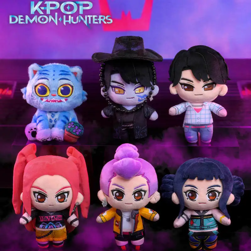 Hot Toys K-Pop Demon Hunters Cosbi Plüsch-Anhänger Blindbox Stofftierfigur Lumi Zoe Mila Qinyu Tiger Für Sammler-Fans Hot Toys K-Pop Demon Hunters Cosbi Plüsch-Anhänger Blindbox Stofftierfigur Lumi Zoe Mila Qinyu Tiger Für Sammler-Fans - Image 2