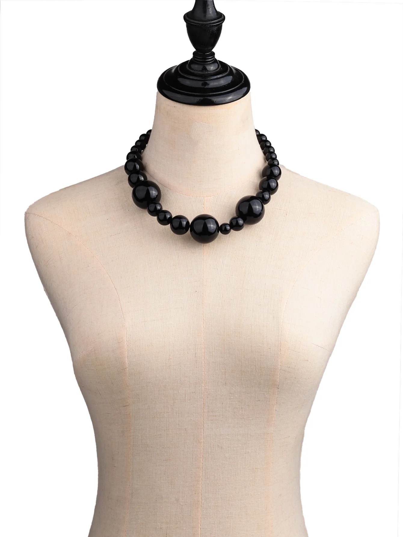 Neue Übertriebene Große Runde Perlen Halsband Halskette Für Frauen Punk Gothic Handgemachte Aussage Halskette Party Schmuck Geschenk Kragen Neue Übertriebene Große Runde Perlen Halsband Halskette Für Frauen Punk Gothic Handgemachte Aussage Halskette Party Schmuck Geschenk Kragen - Image 6
