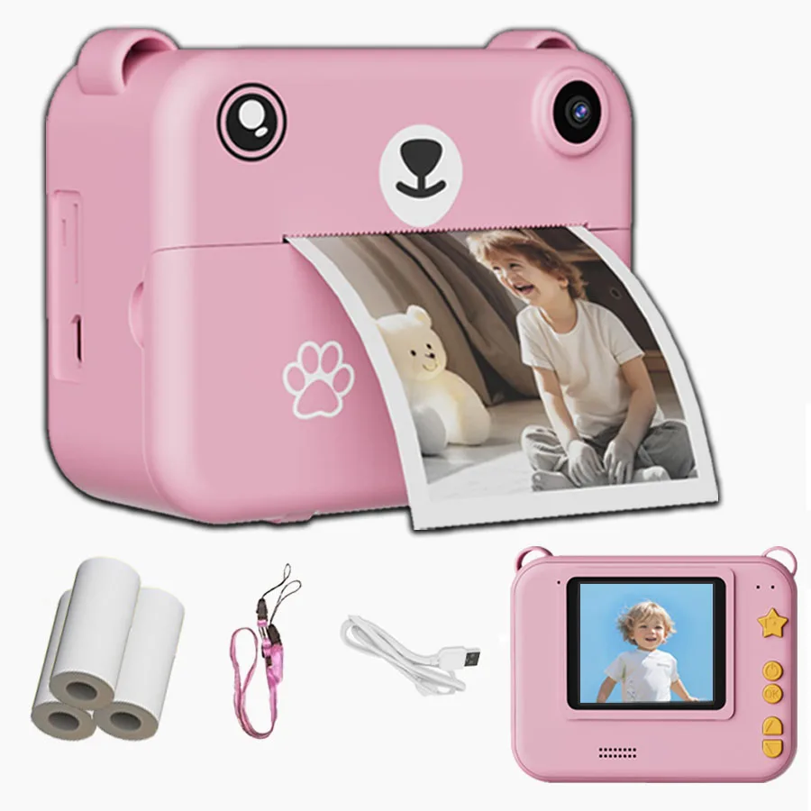 Digital Children Camera Photography Instant Print Photo 1080P Hd Video Recorder Mini Thermal Printer Educational Birthday Gifts Digital Children Camera Photography Instant Print Photo 1080P Hd Video Recorder Mini Thermal Printer Educational Birthday Gifts - Image 5