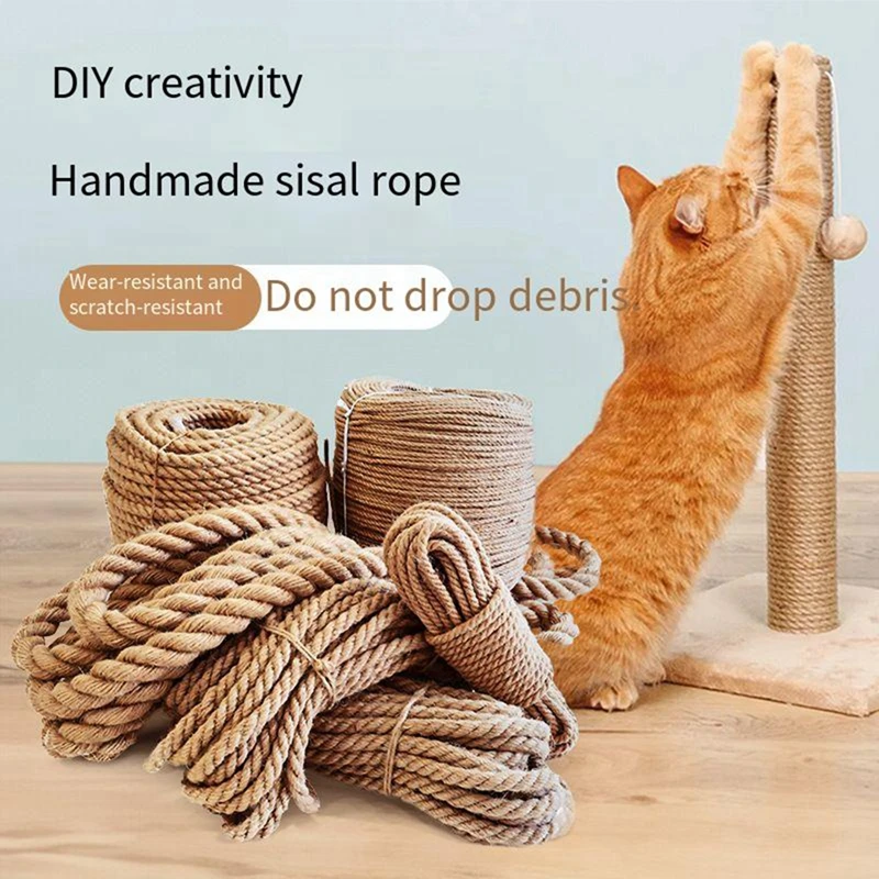 20/50M Pet Cat Scratch Durable Scratch Pole Climbing Frame Fine Sword Hemp Rope Pet Cat Scratchers 20/50M Pet Cat Scratch Durable Scratch Pole Climbing Frame Fine Sword Hemp Rope Pet Cat Scratchers - Image 17