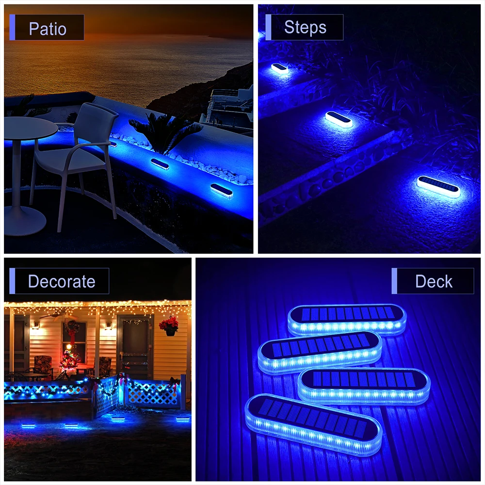 Solar-Led-Deckleuchten Für Den Außenbereich, Ip68, Wasserdicht, Garten-Stufenbeleuchtung, Automatisches Ein-/Ausschalten, Treppen, Terrasse, Weg, Hof, Zaun, Wandleuchte Solar-Led-Deckleuchten Für Den Außenbereich, Ip68, Wasserdicht, Garten-Stufenbeleuchtung, Automatisches Ein-/Ausschalten, Treppen, Terrasse, Weg, Hof, Zaun, Wandleuchte - Image 6